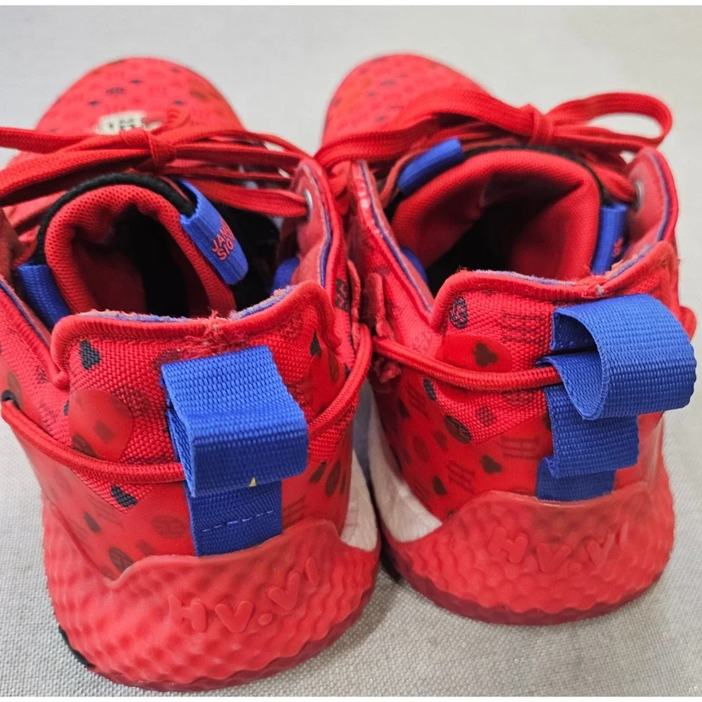 Adidas Harden Vol. 6 Basketball Shoes Mens 9.5 Red Blue‎ Casino HQ3884